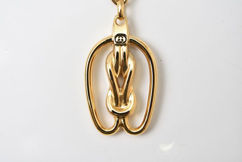 Gucci Key Ring Key Holder Vintage Gold