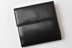 Prada Wallet Trifold Fold Vintage Nero Black