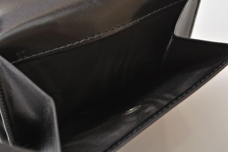 Prada Wallet Trifold Fold Vintage Nero Black