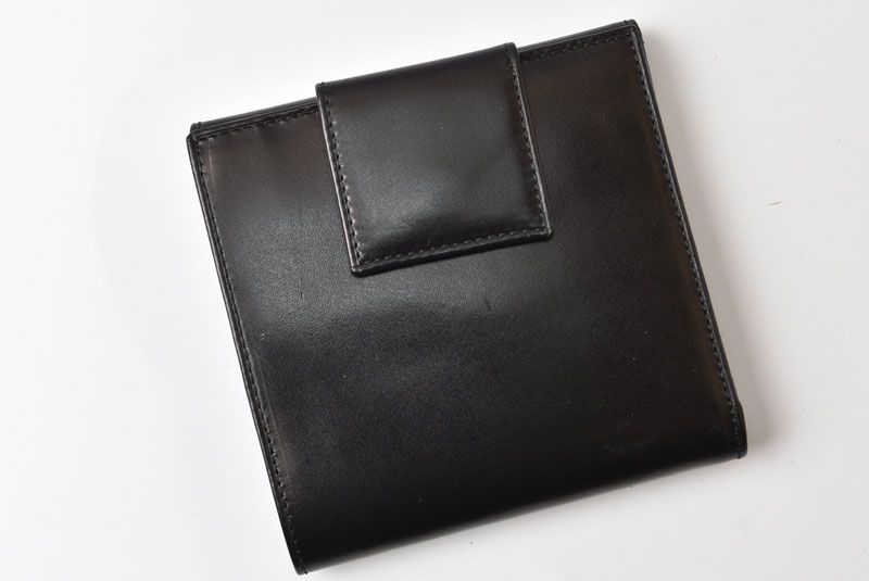 Prada Wallet Trifold Fold Vintage Nero Black
