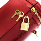 Louis Vuitton Vernis Cannes PM Red Vanity Bag