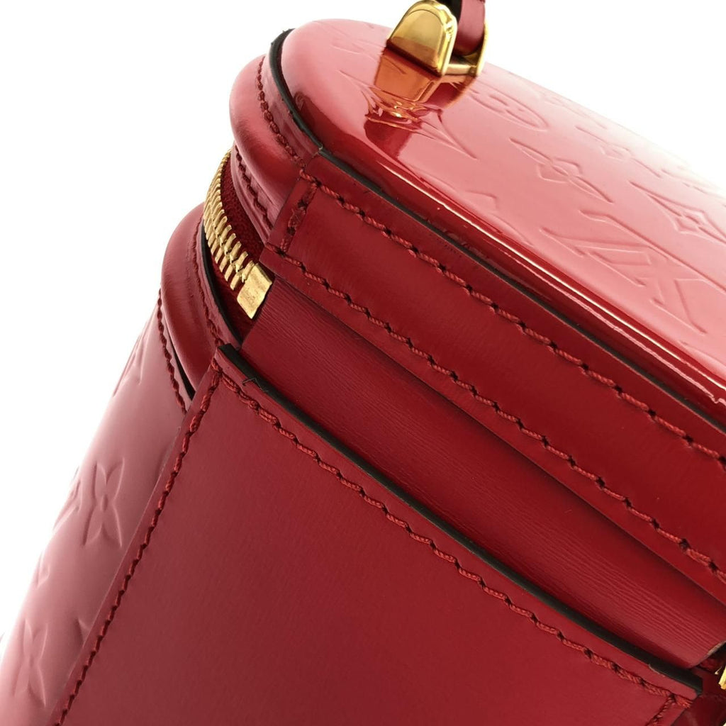 Louis Vuitton Vernis Cannes PM Red Vanity Bag