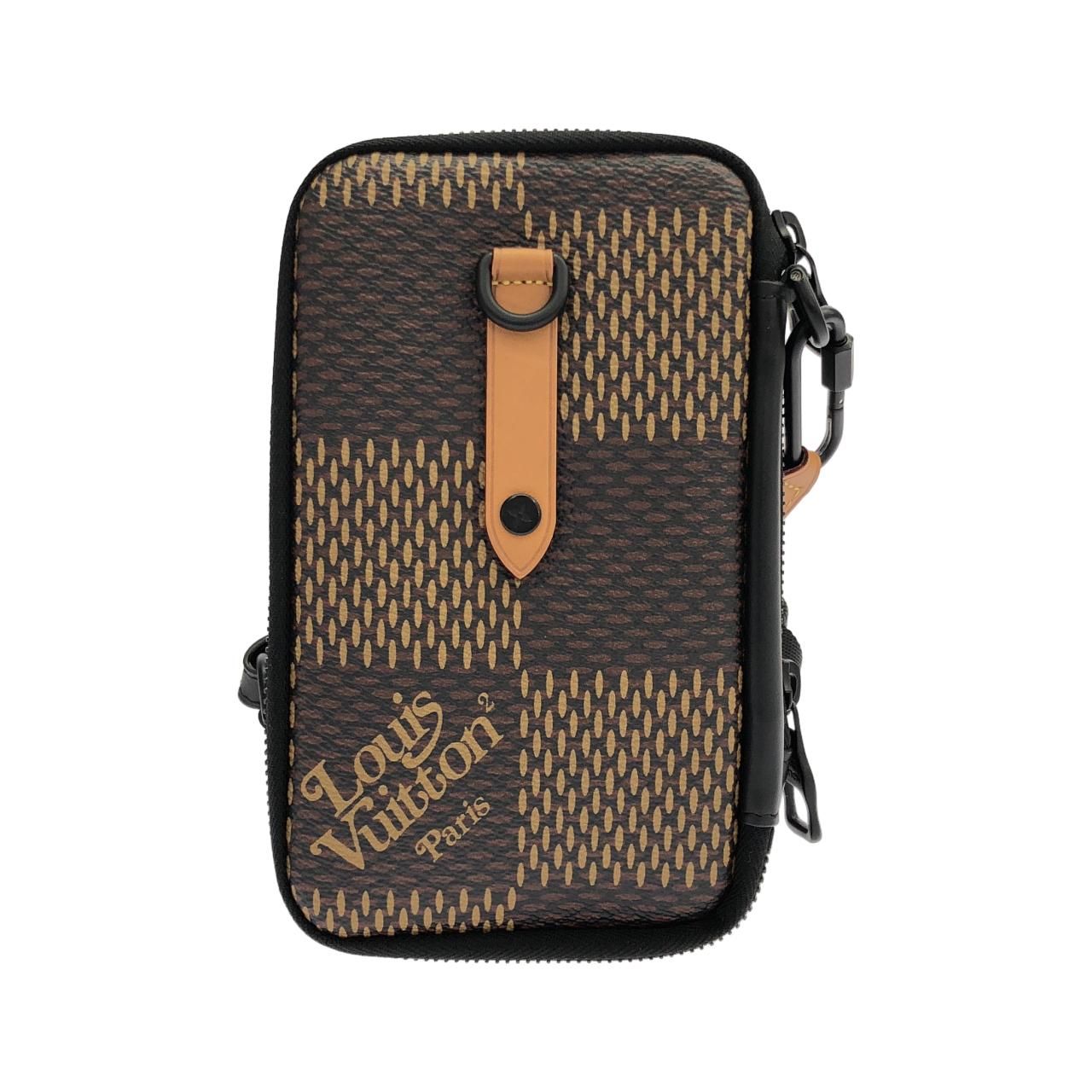Louis Vuitton Damier Giant Double Phone Pouch Shoulder