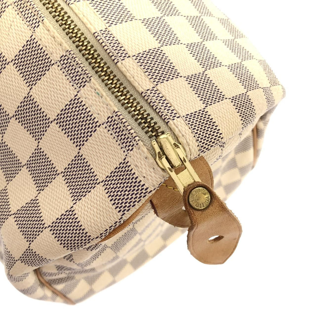 Louis Vuitton Damier Azur Speedy 35 Boston Bag