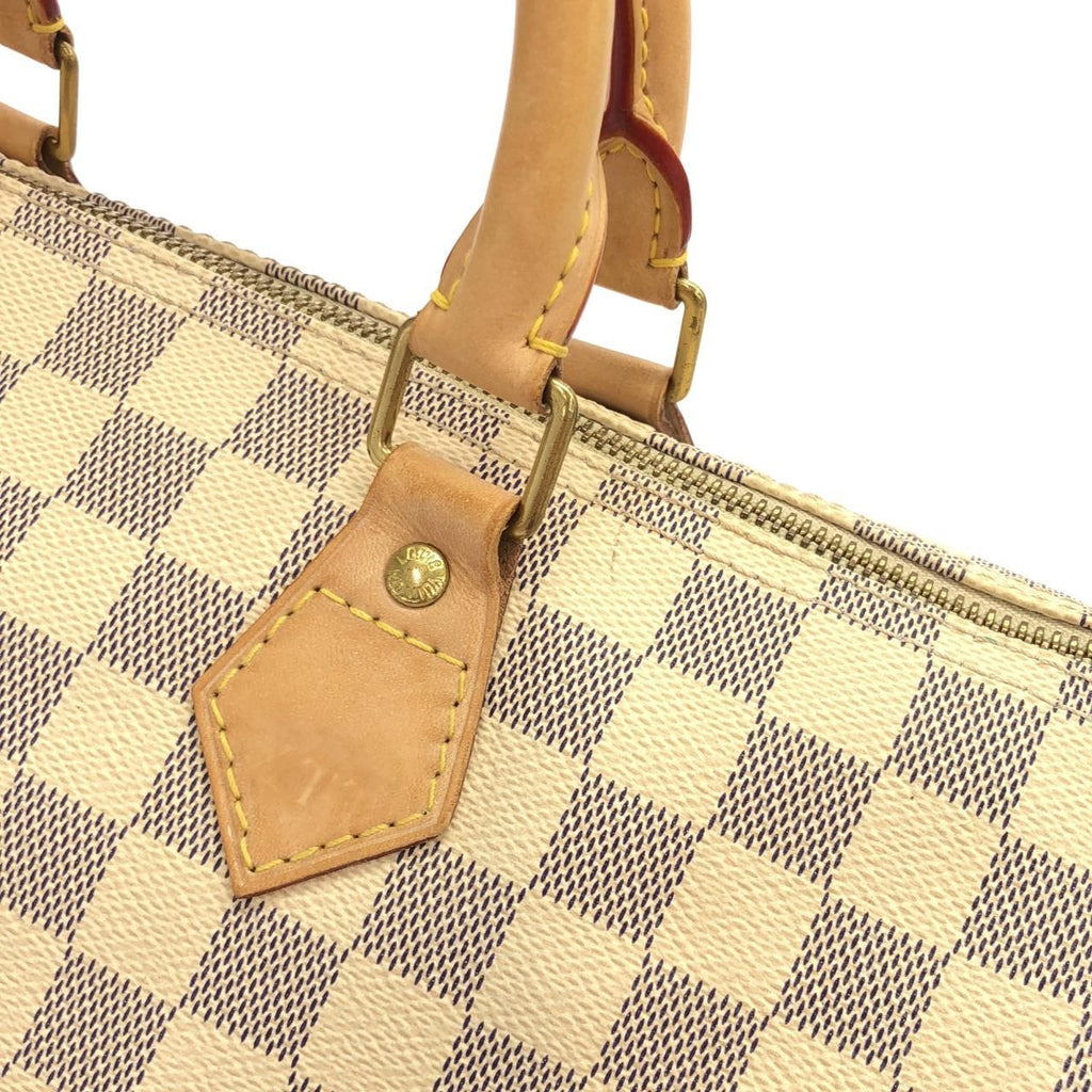 Louis Vuitton Damier Azur Speedy 35 Boston Bag