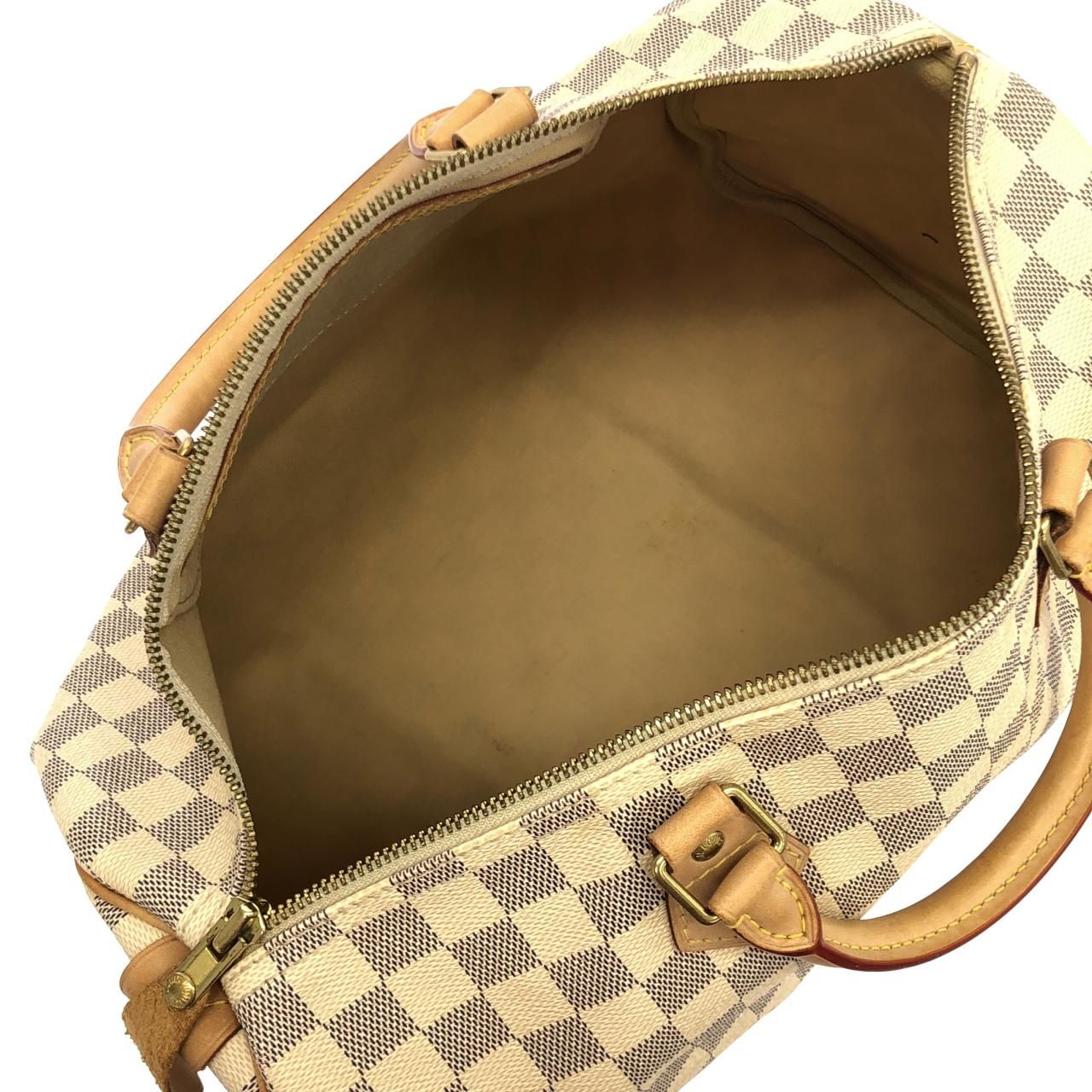 Louis Vuitton Damier Azur Speedy 35 Boston Bag