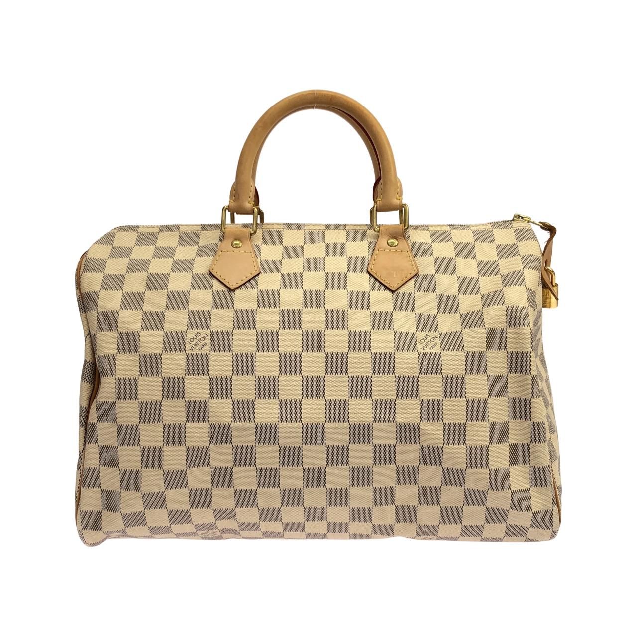 Louis Vuitton Damier Azur Speedy 35 Boston Bag