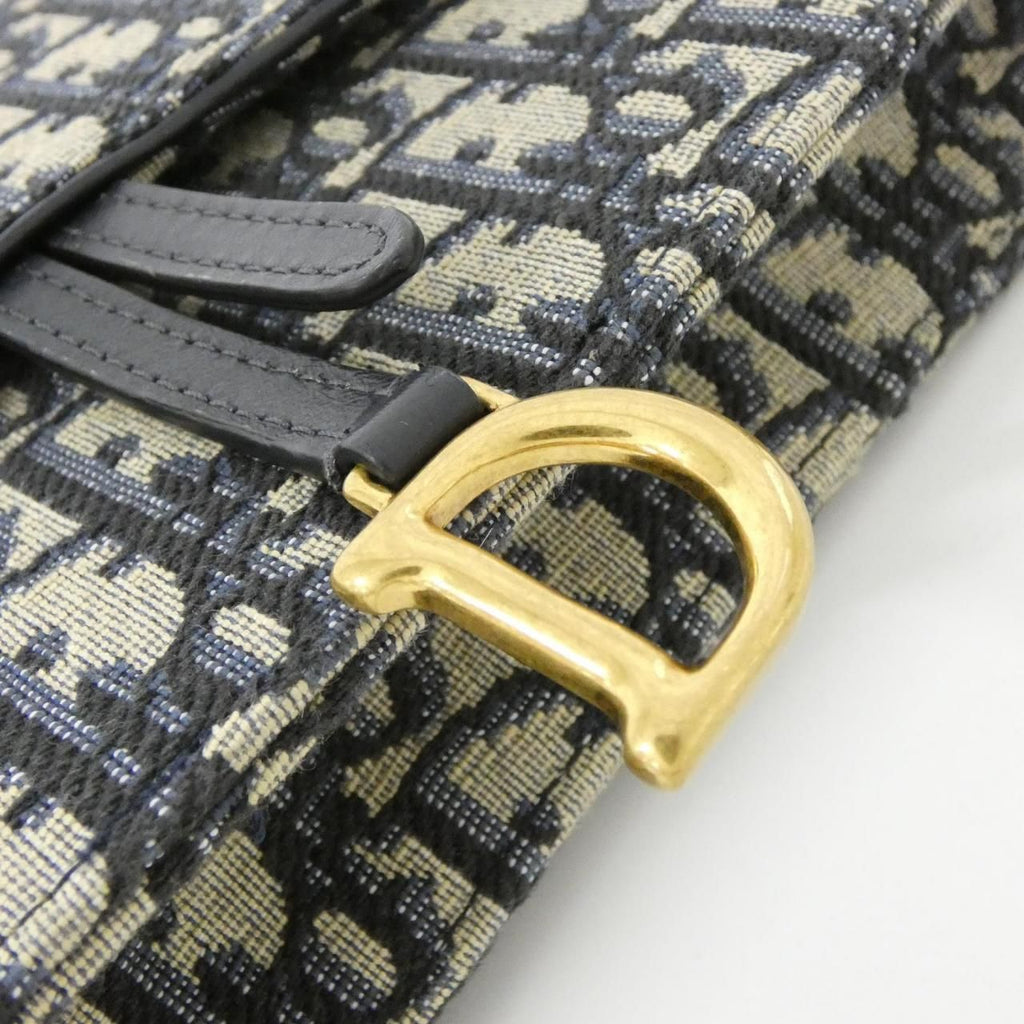 Dior Oblique Saddle Pouch Chain Wallet