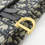 Dior Oblique Saddle Pouch Chain Wallet