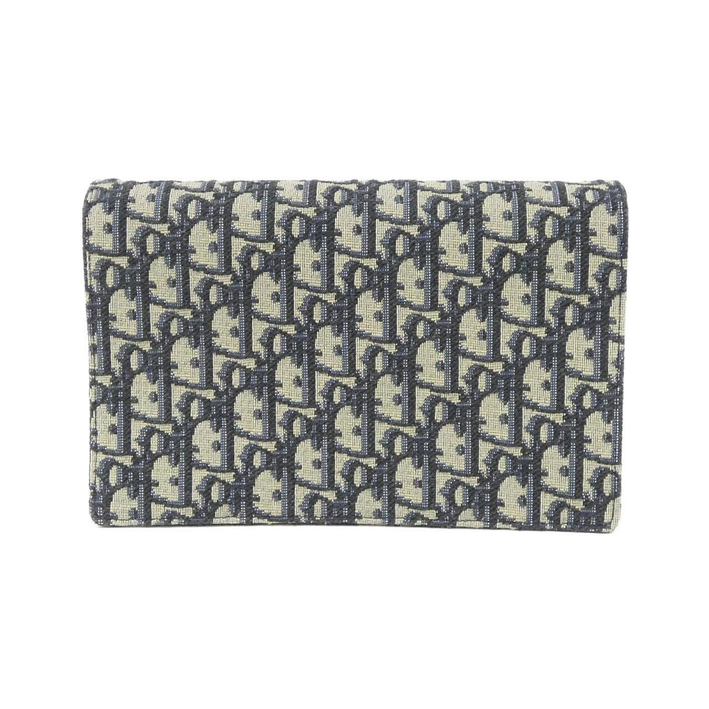 Dior Oblique Saddle Pouch Chain Wallet