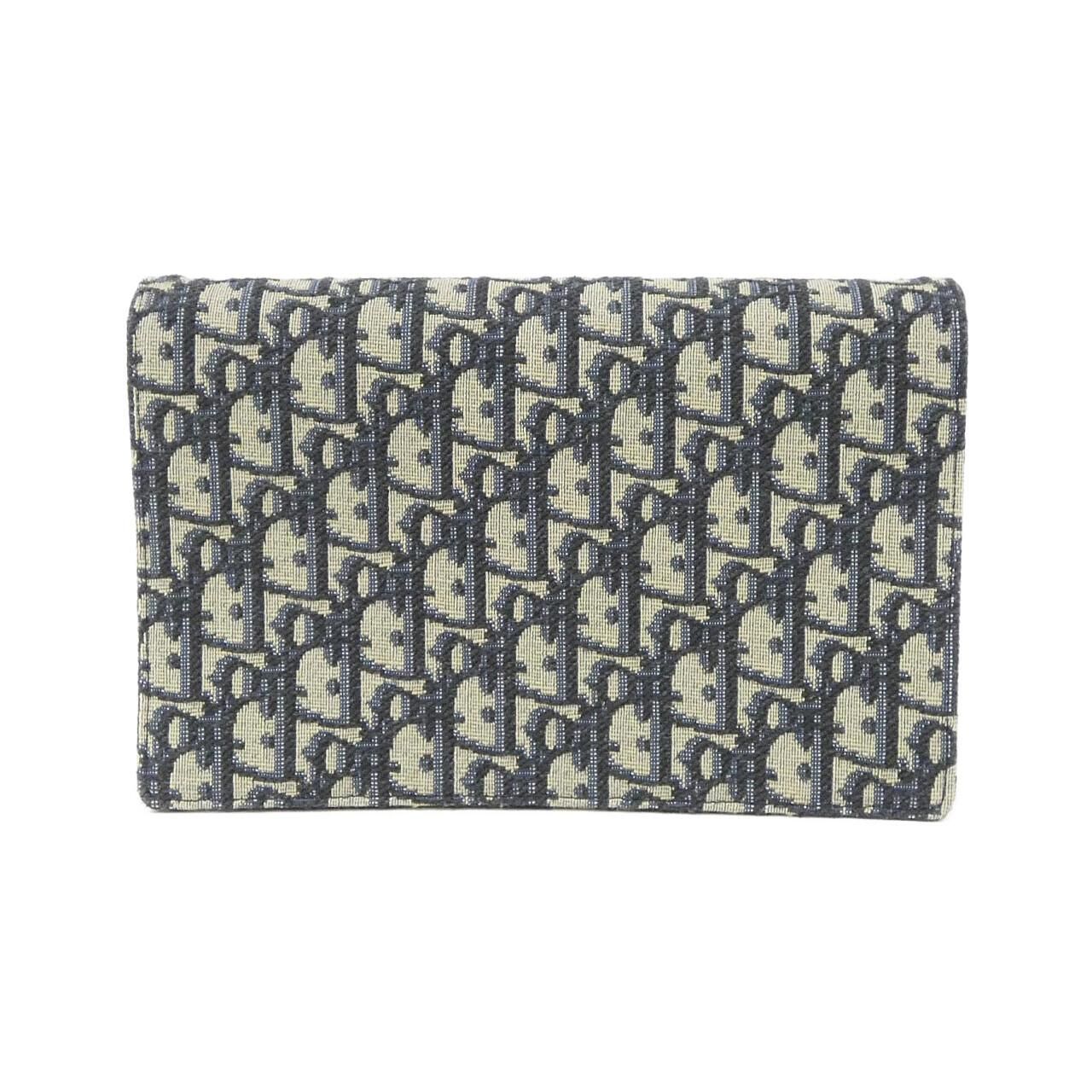 Dior Oblique Saddle Pouch Chain Wallet