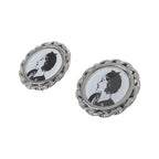 Chanel Vintage Earrings Silver