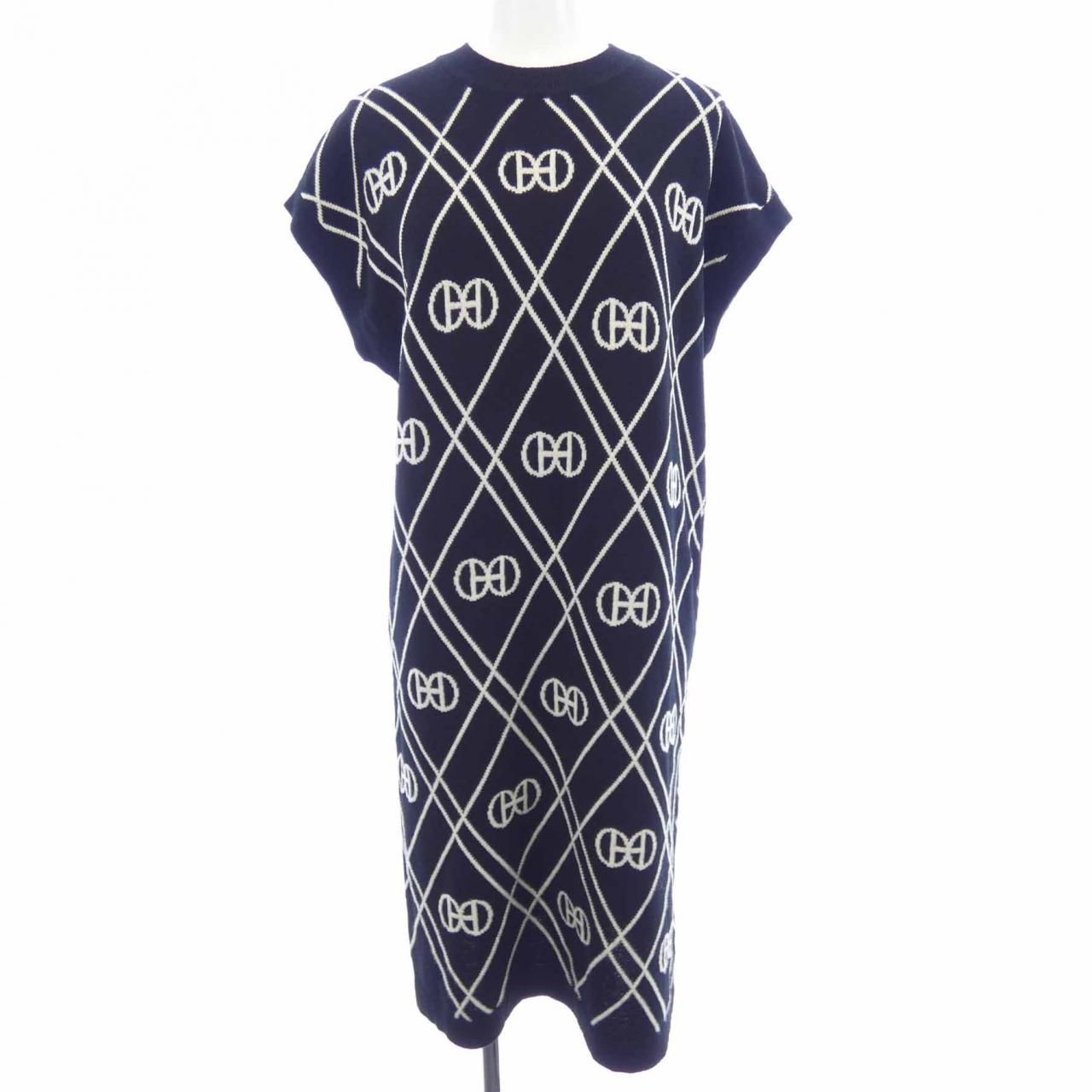 Hermes Round Dress Black