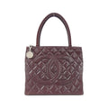 Chanel Vintage Bag Handbag Burgundy