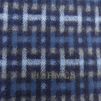 Hermes Ecossais Scarf Navy