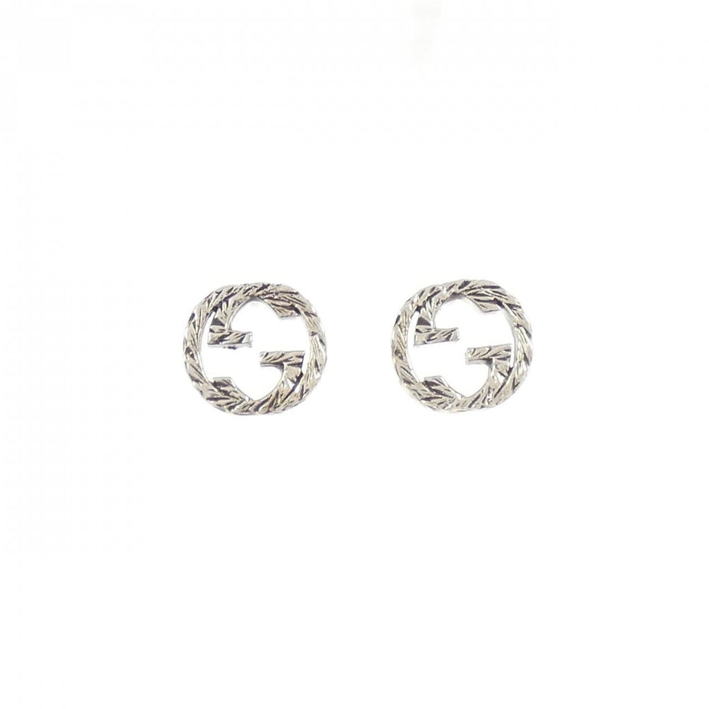 Gucci Interlocking Earrings Silver