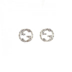Gucci Interlocking Earrings Silver