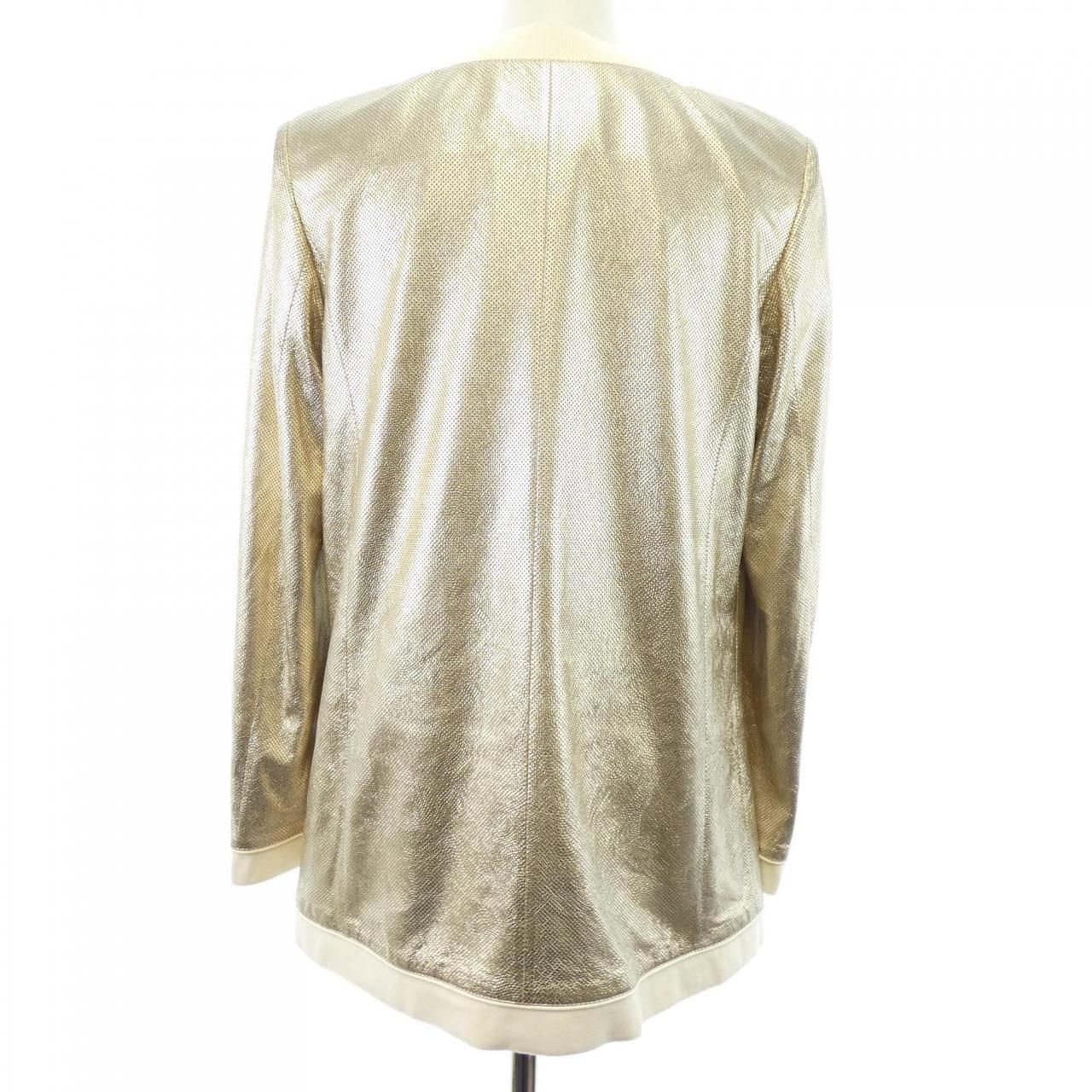 Chanel Collarless Jacket Gold — view 2