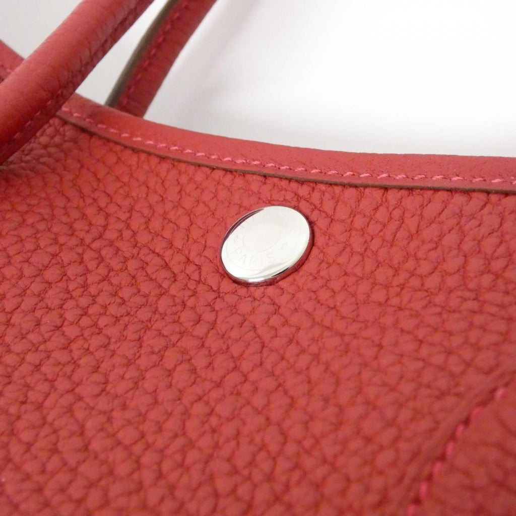 Hermes Garden Party 30 Tote Bag Rouge Negonda
