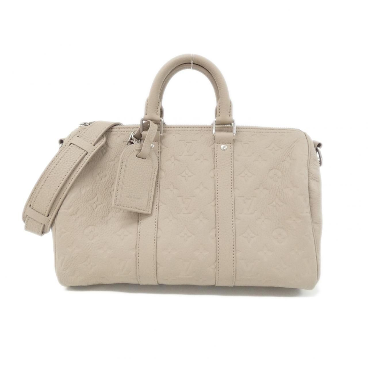 Louis Vuitton Taurillon Monogram Keepall Bandouliere 35 Boston Bag