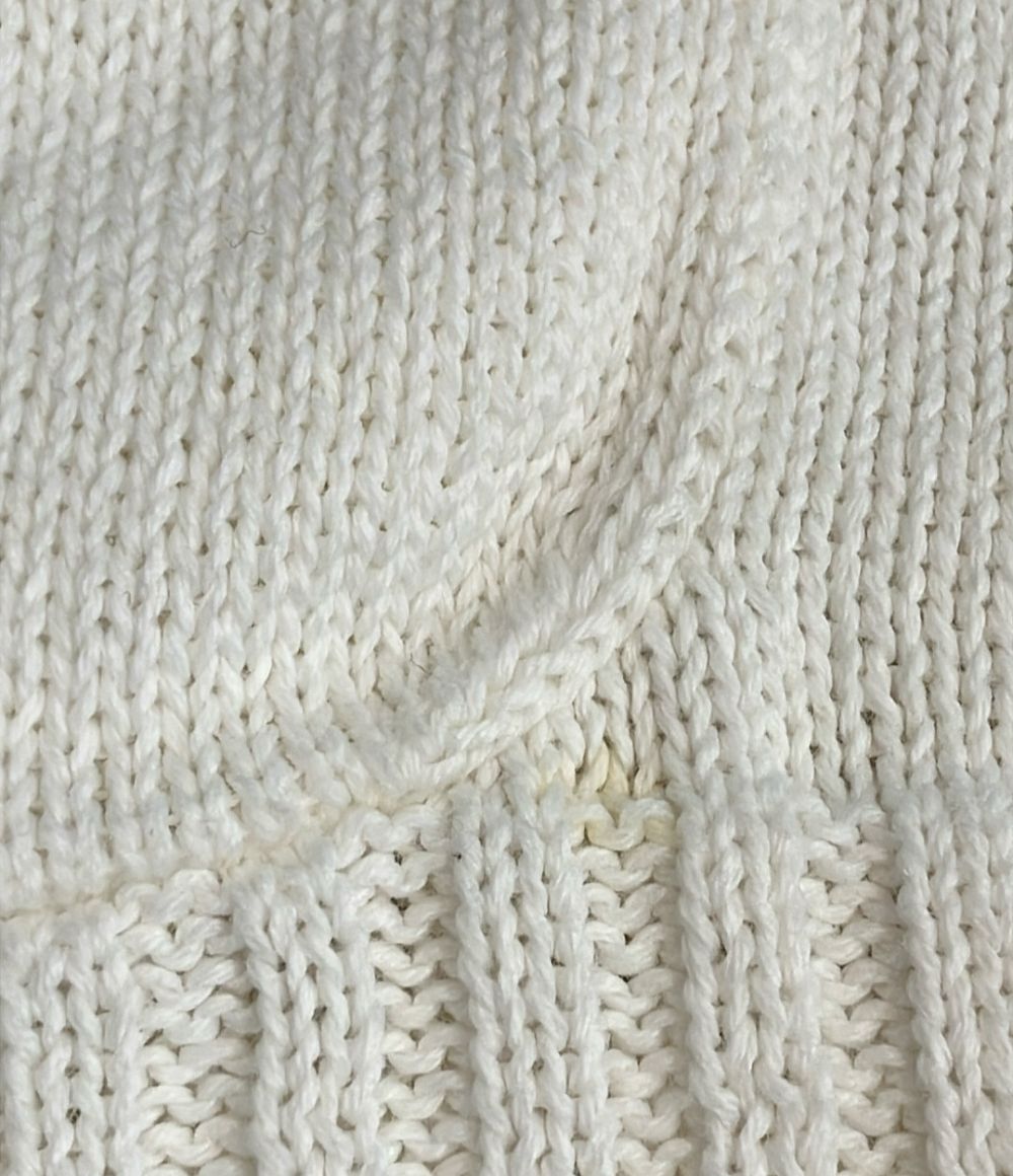 Chanel Long Sleeve CC Logo Button Cotton Knit 40 Sweater — view 6