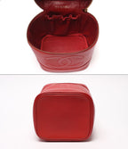 Chanel Vanity Pouch Gold Caviar Leather