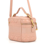 Dior Handbag Cannage Vanity Bag Small Lambskin 2-Way