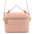 Dior Handbag Cannage Vanity Bag Small Lambskin 2-Way