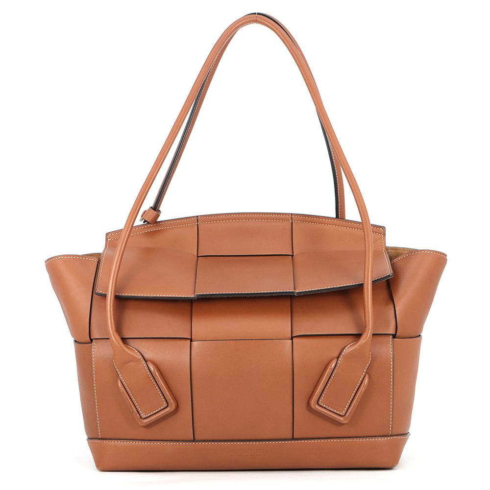 Bottega Veneta Tote Bag Arco Calf Leather Brown