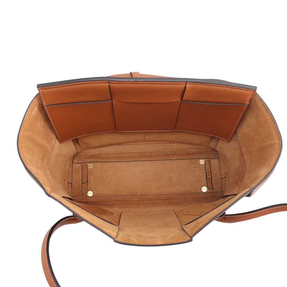 Bottega Veneta Tote Bag Arco Calf Leather Brown