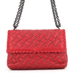 Bottega Veneta Chain Shoulder Bag Olympia Studs Leather