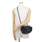 Bottega Veneta Shoulder Bag Beak Small Leather Black