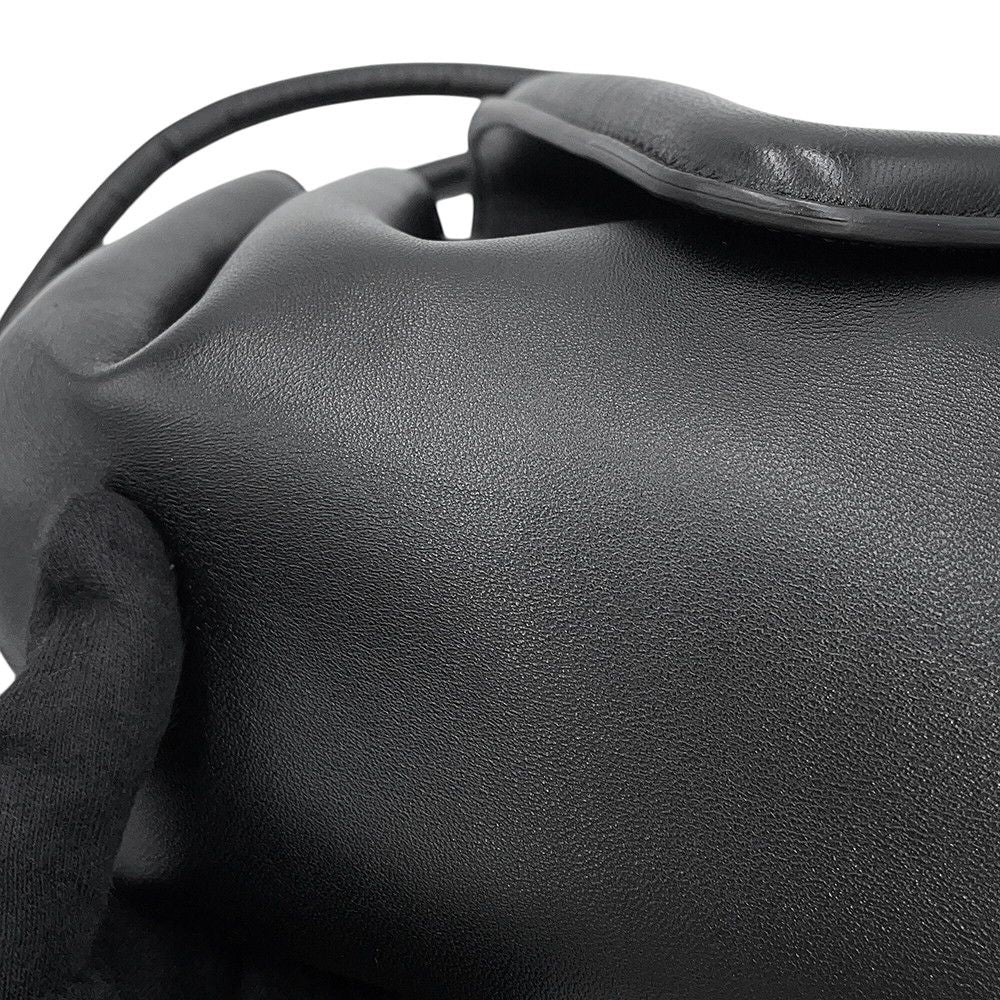Bottega Veneta Shoulder Bag Beak Small Leather Black