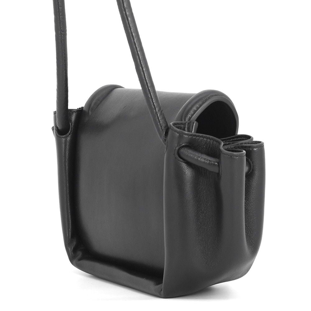 Bottega Veneta Shoulder Bag Beak Small Leather Black
