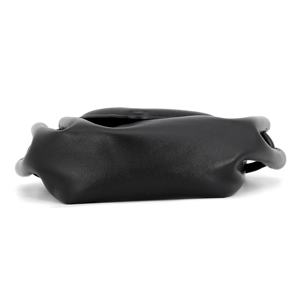 Bottega Veneta Shoulder Bag Beak Small Leather Black