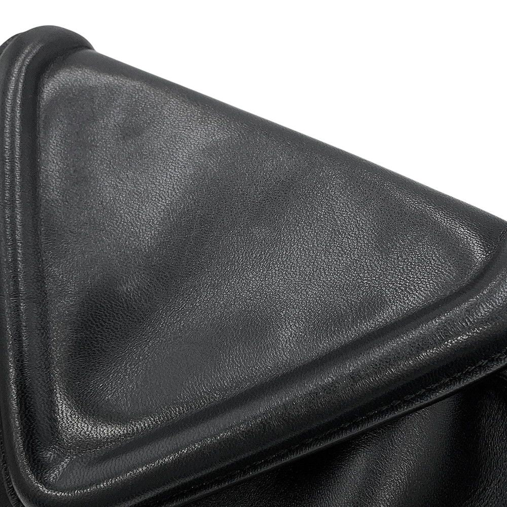 Bottega Veneta Shoulder Bag Beak Small Leather Black