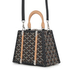 Goyard Handbag Saigon Mini Trunk Bag Wood Black 2-Way — view 2