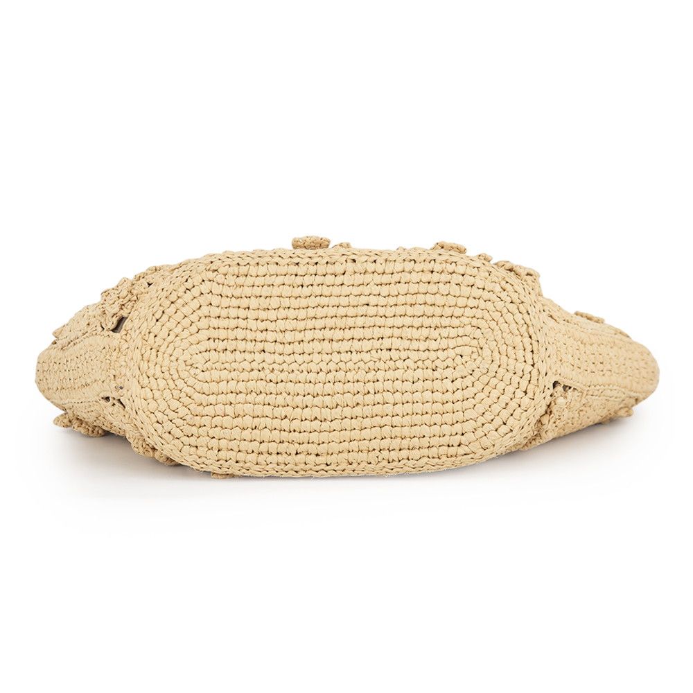 Dior Handbag Pannier Chapeau Raffia 2-Way Basket