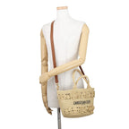Dior Handbag Pannier Chapeau Raffia 2-Way Basket
