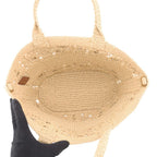 Dior Handbag Pannier Chapeau Raffia 2-Way Basket