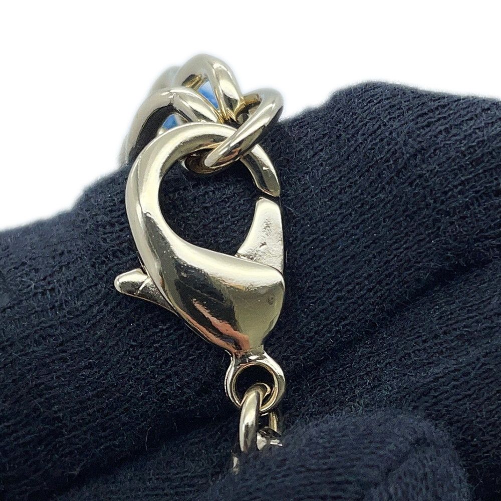Chanel Necklace CC Logo Charm Denim B 25 P Choker