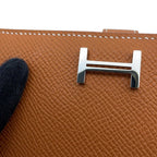 Hermes Bifold Wallet Bearn Compact Gold Silver Epsom