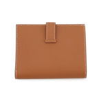 Hermes Bifold Wallet Bearn Compact Gold Silver Epsom