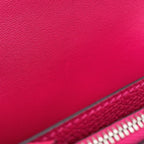 Hermes Wallet Dogon GM Duo Framboise Silver Togo