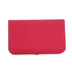 Hermes Wallet Dogon GM Duo Framboise Silver Togo