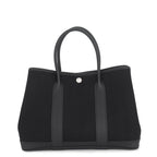 Hermes Tote Bag Garden Party TPM Black Silver Toilet Blanc Negonda