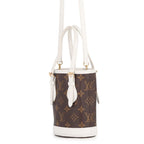 Louis Vuitton Monogram Nano Bucket White 2-Way Shoulder Bag