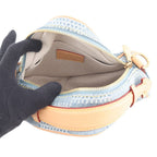 Louis Vuitton Shoulder Bag Damier Denim Cotton Chess