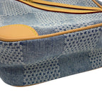 Louis Vuitton Shoulder Bag Damier Denim Cotton Chess