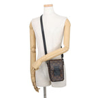 Louis Vuitton Shoulder Bag Monogram Macassar S Lock Vertical Wearable Wallet